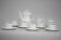 1964 Jaroslav Jezek Exlusive Porcelain Tea Set "Nefertiti", Czechoslovakia