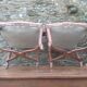 Pair of Louis XV-style walnut armchairs