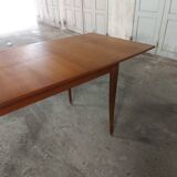 Scandinavian teak table with built-in extension