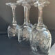 Cristal de Bohème - Verres à eau ou à vin (6) - Moderne milieu de siècle - Cristal taillé main