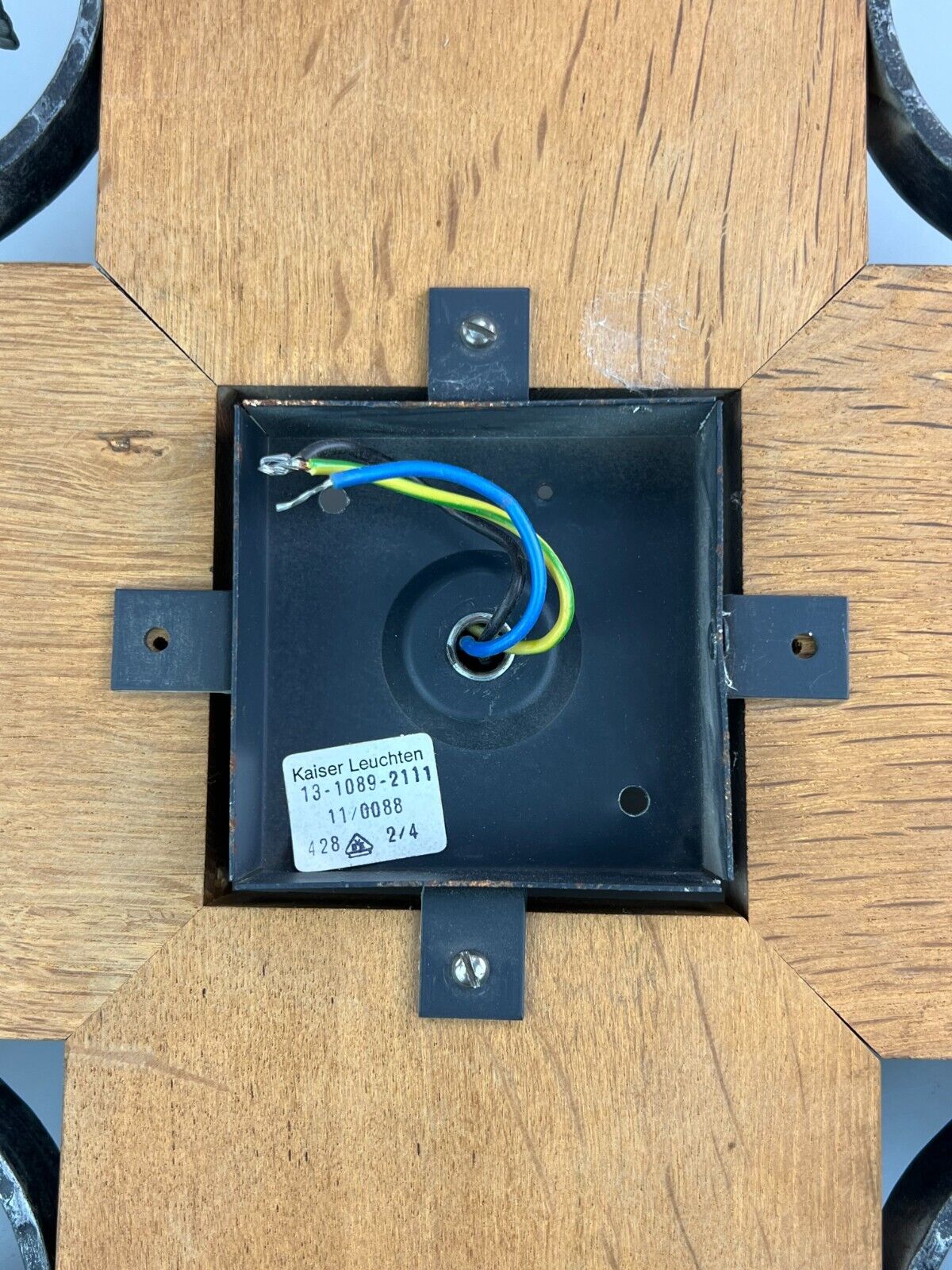 60s 70s wall lamp wall light glass Brutalist Kaiser Leuchten Germany