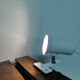 Spot lamp with clip Lita metal white 70s