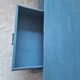Rectangular blue patinated coffee table