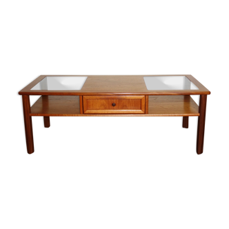 GPlan teak and glass coffee table from the 1970s