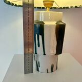 Set of 2 MCM table lamps: Unique recycled pieces made from vases by Ditmar Urbach Keramik – Czech Republic.