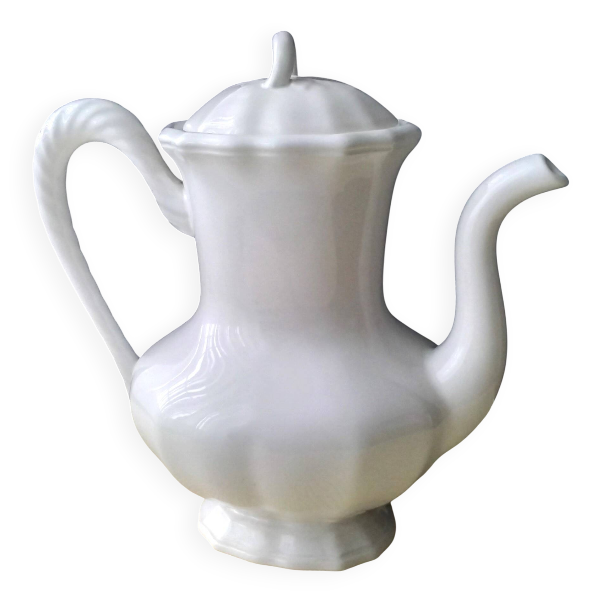 Coffee pot, earthenware jug from Salins