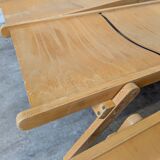 Vintage Folding Wooden Daybed /by Niko Kralj for Stol Kamnik / 1970s