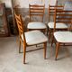 Lot de 4 chaises blanches scandinaves an50 vintage