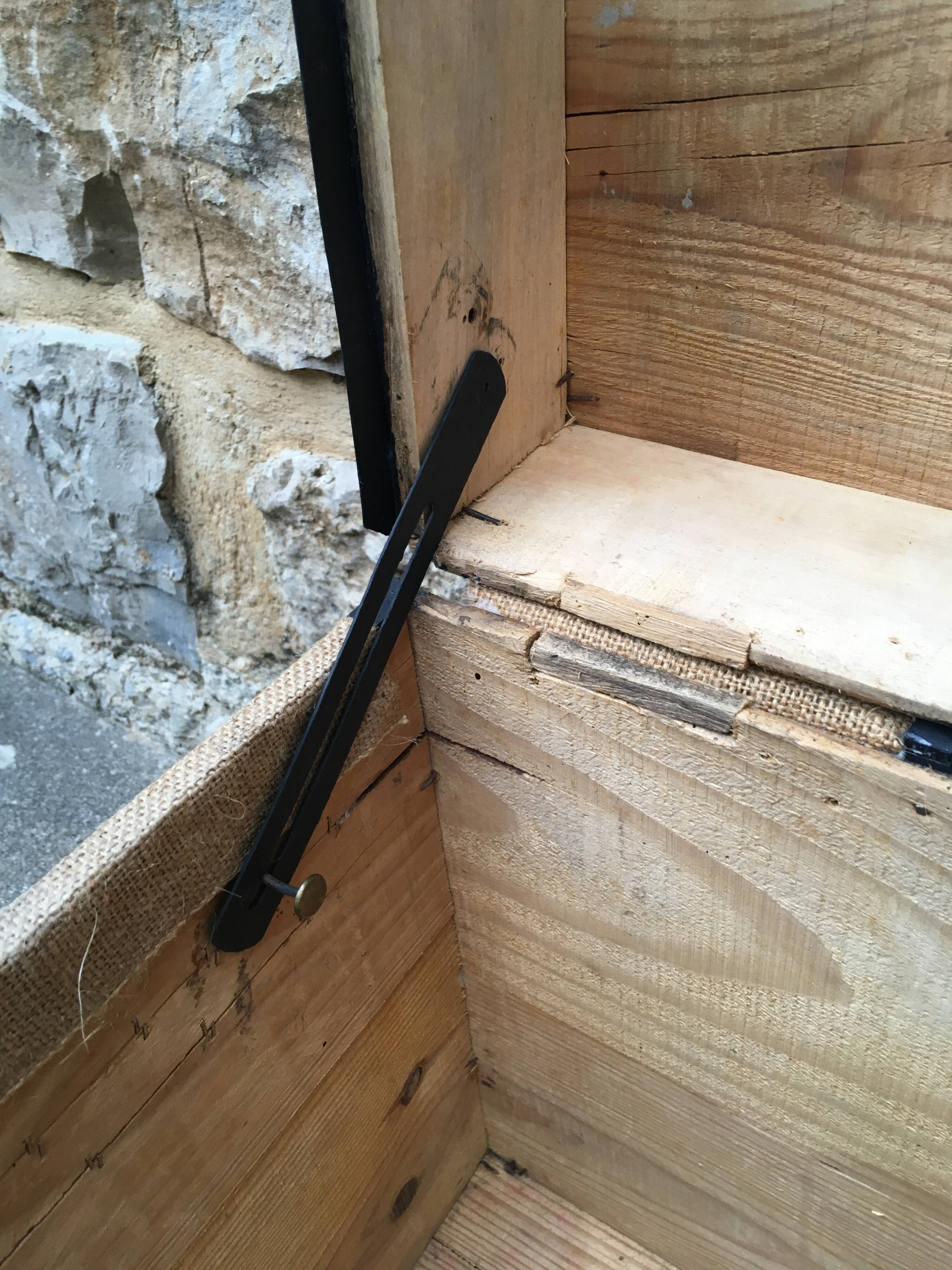 19th-century travel trunk