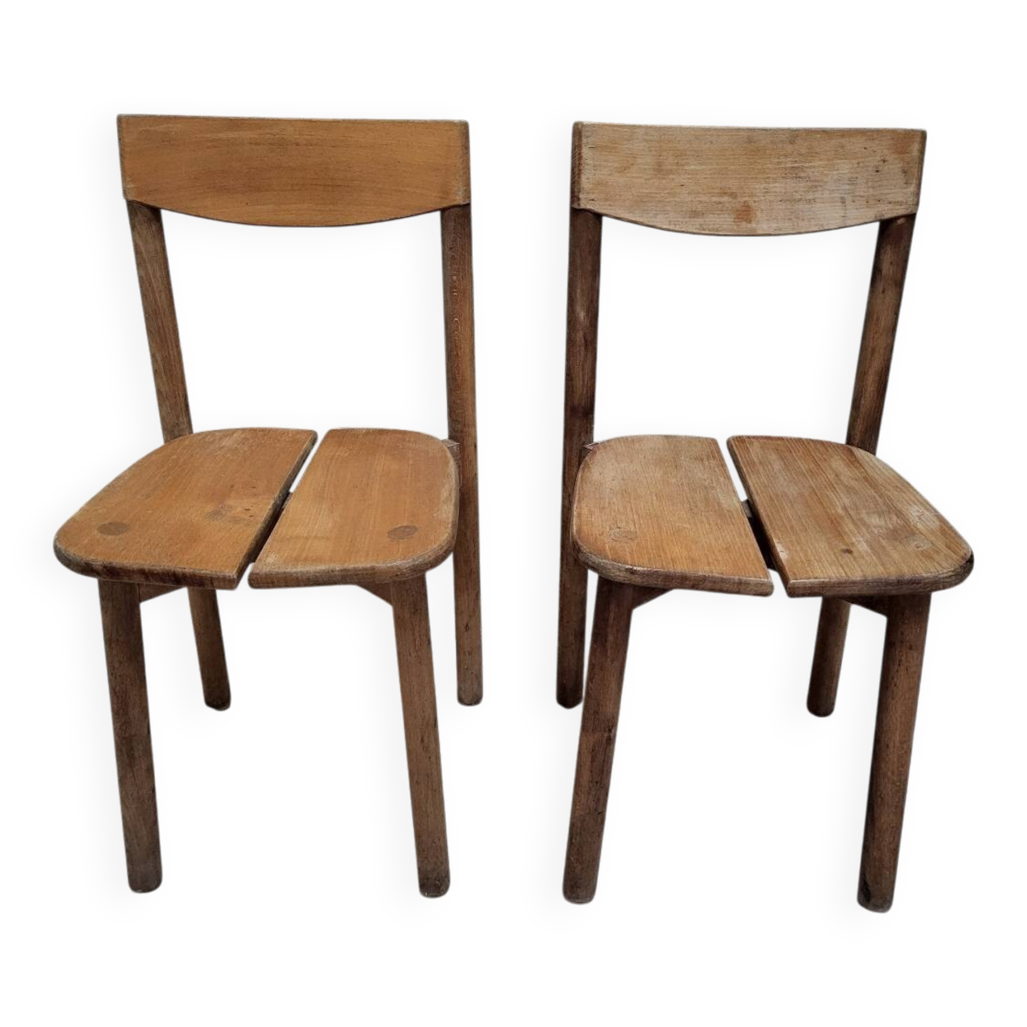 Paire de chaises grain de café