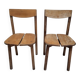 Paire de chaises grain de café