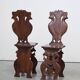 Pair of Hand-Carved Late 19th Century Chairs – Ornate Antique Craftsmanship