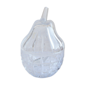 Sucrier en cristal vintage forme poire