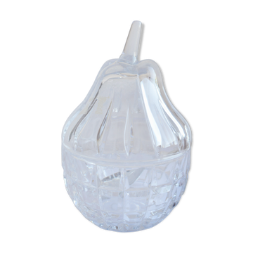 Sugar in vintage crystal shape pear