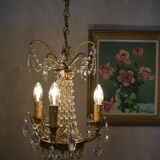 Beautiful chandelier with tassels.