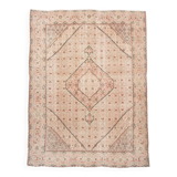 Pale Red & Teal Green Persian Heriz Rug, 288x382Cm