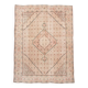 Pale Red & Teal Green Persian Heriz Rug, 288x382Cm