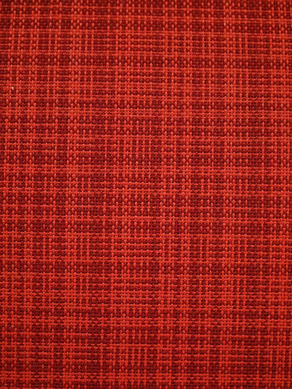 Scandinavian 1950s Beech Armchair with red upholstery