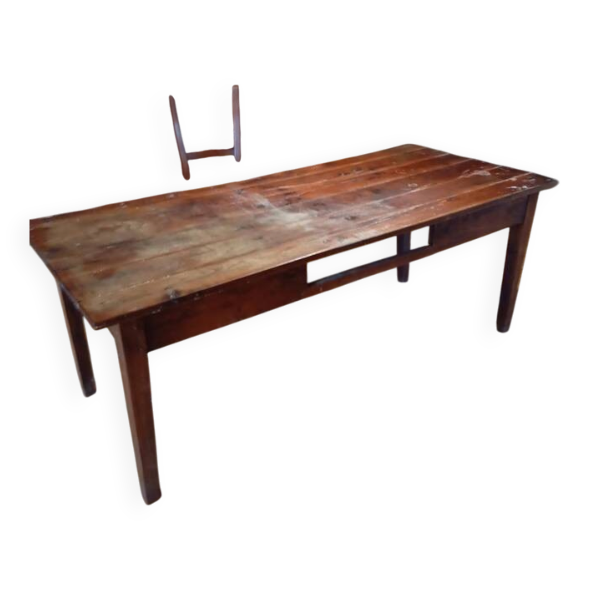Farm table known as "convent" made of fruit wood (cherry or wild cherry)