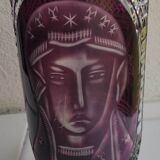 Bohemian crystal vase