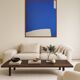 Contemporary abstract blue 1 signed Bodasca 100x81cm