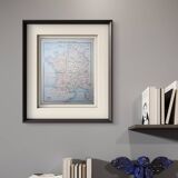 Imprimée en 1896, la France et ses départements.