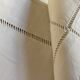 Pair of embroidered linen yarn pillowcases BE