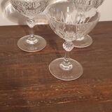 Crystal champagne glasses