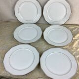 6 Antique Porcelain Plates Limoges France