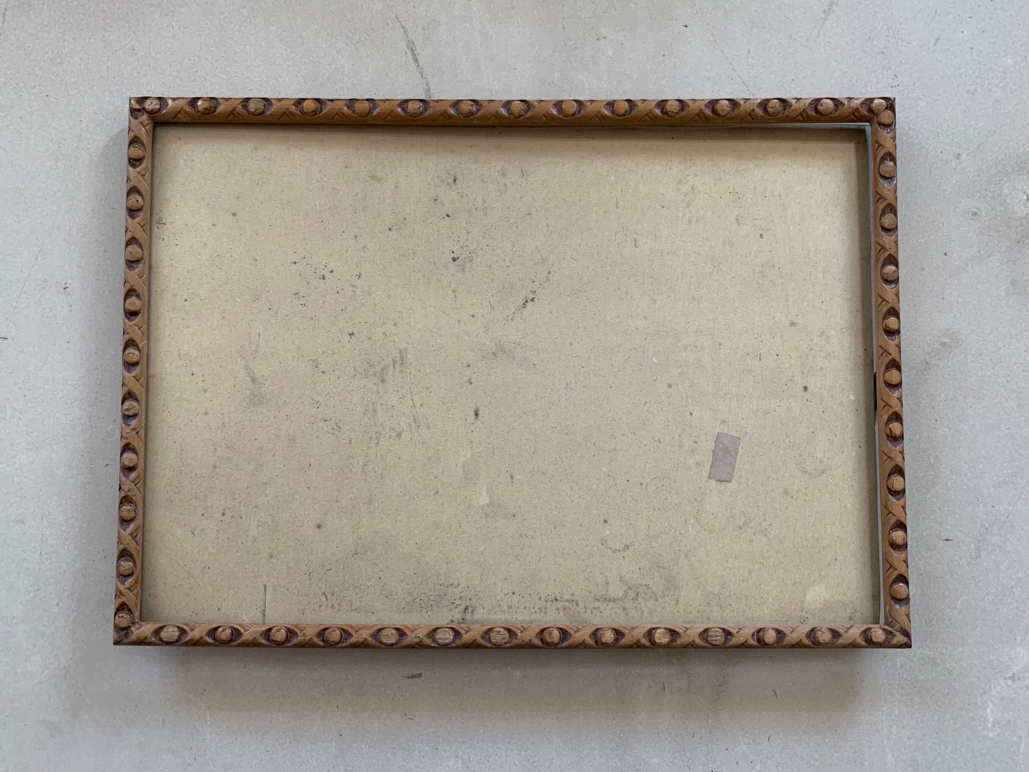 Old frame carved wood 29x41cm
