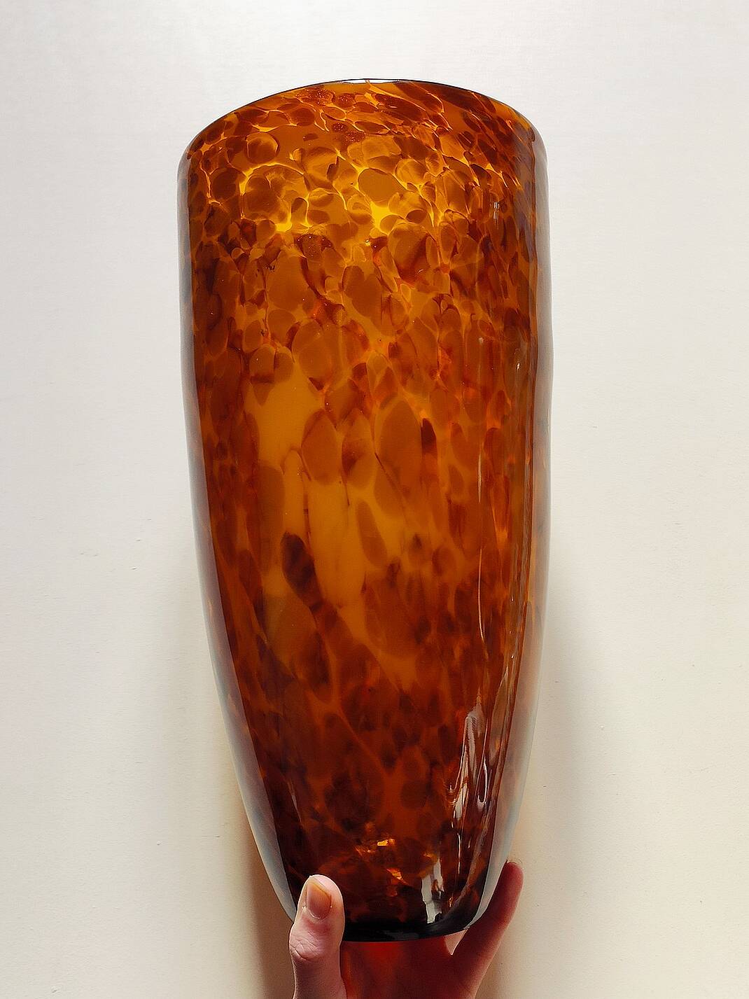 Vintage glass paste vase
