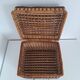 Vintage wicker suitcase
