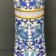 Vase roll china cloisonné mid-twentieth floral decoration