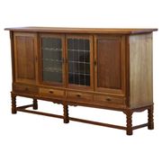 Vintage Danish 1960s modern oak cabinet in the style of Henning Kjærnulf