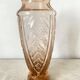 Tall pink art deco vase