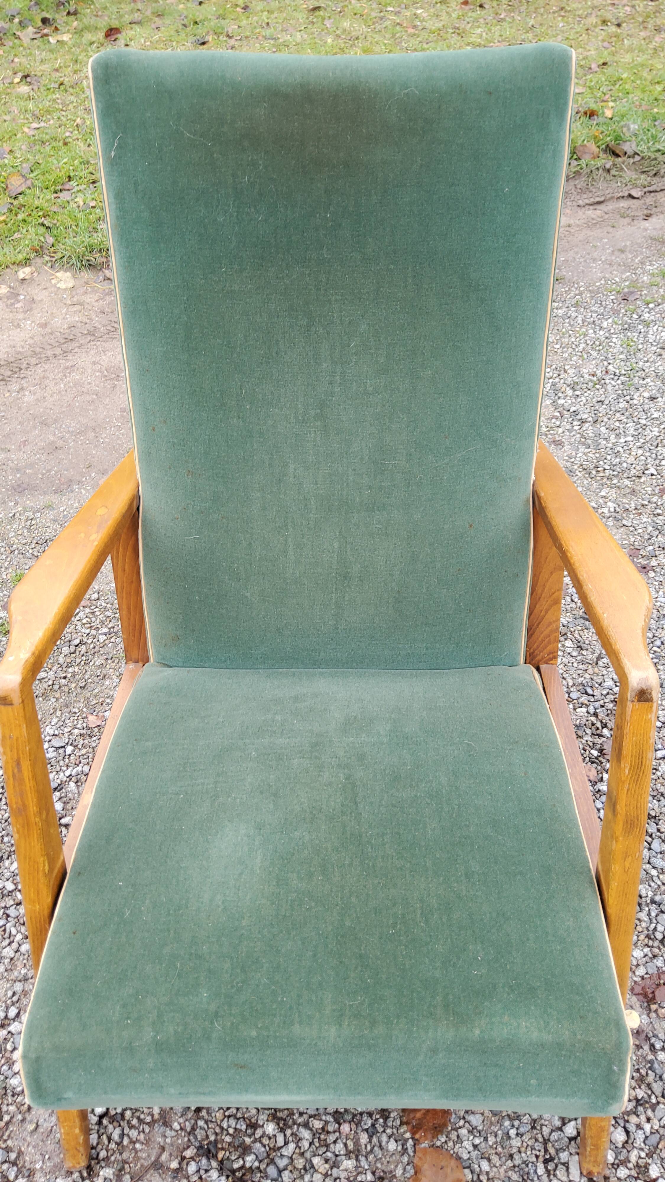 Paire de fauteuils des années 50 GMC pieds compas