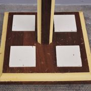 Wooden column coat rack  1965