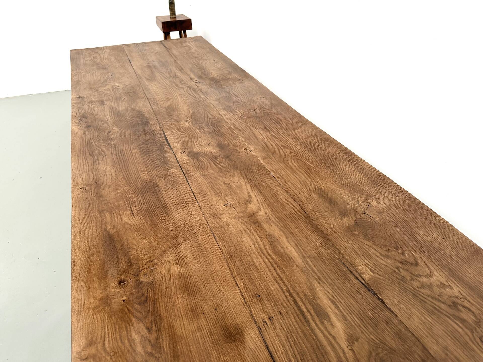 Very large farmhouse table in solid oak.