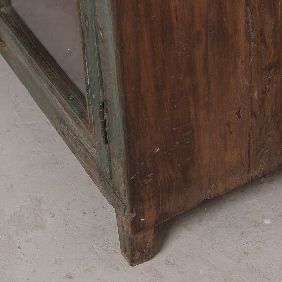 Buffet vintage en bois vert