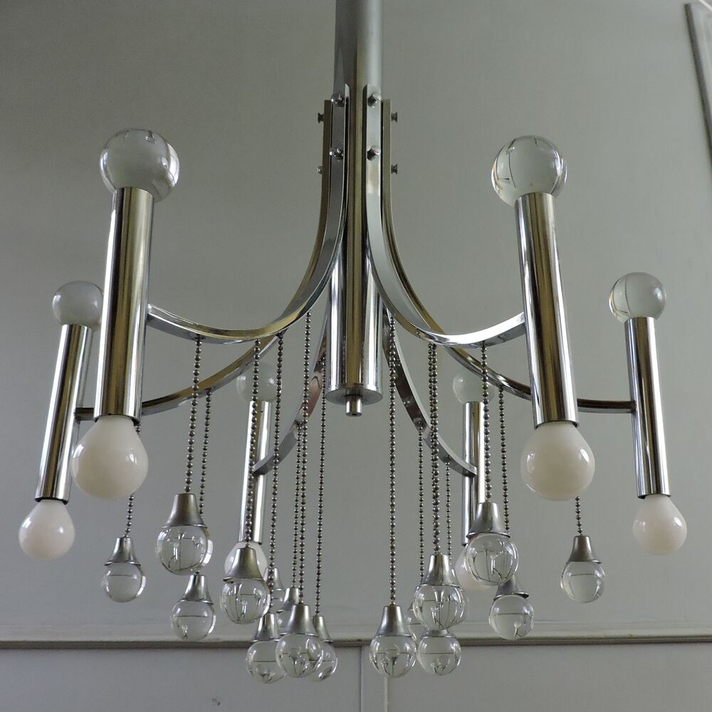Vintage chandelier Italy 60s