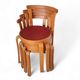 Set of 4 Danish Magnus Olesen Series 8000 Dining Chairs by Thygesen & Soren