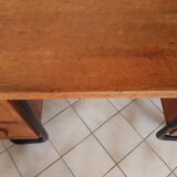 Vintage metal wooden desk and frame