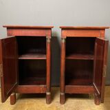 Pair of Empire style bedside tables