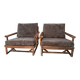 Fauteuils et table Mc Guire (ensemble de 3)