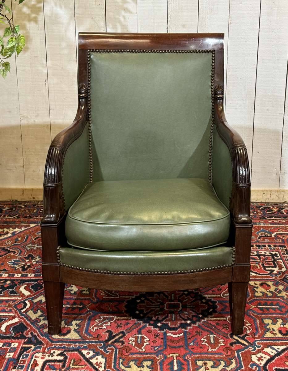 Bergère Empire en acajou début XIXème
