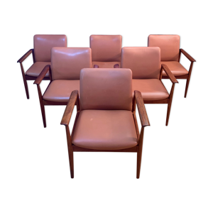 Ensemble de six fauteuils