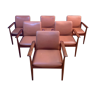 Ensemble de six fauteuils Diplomat modèle 209 par Finn Juhl, Cado, années 1960