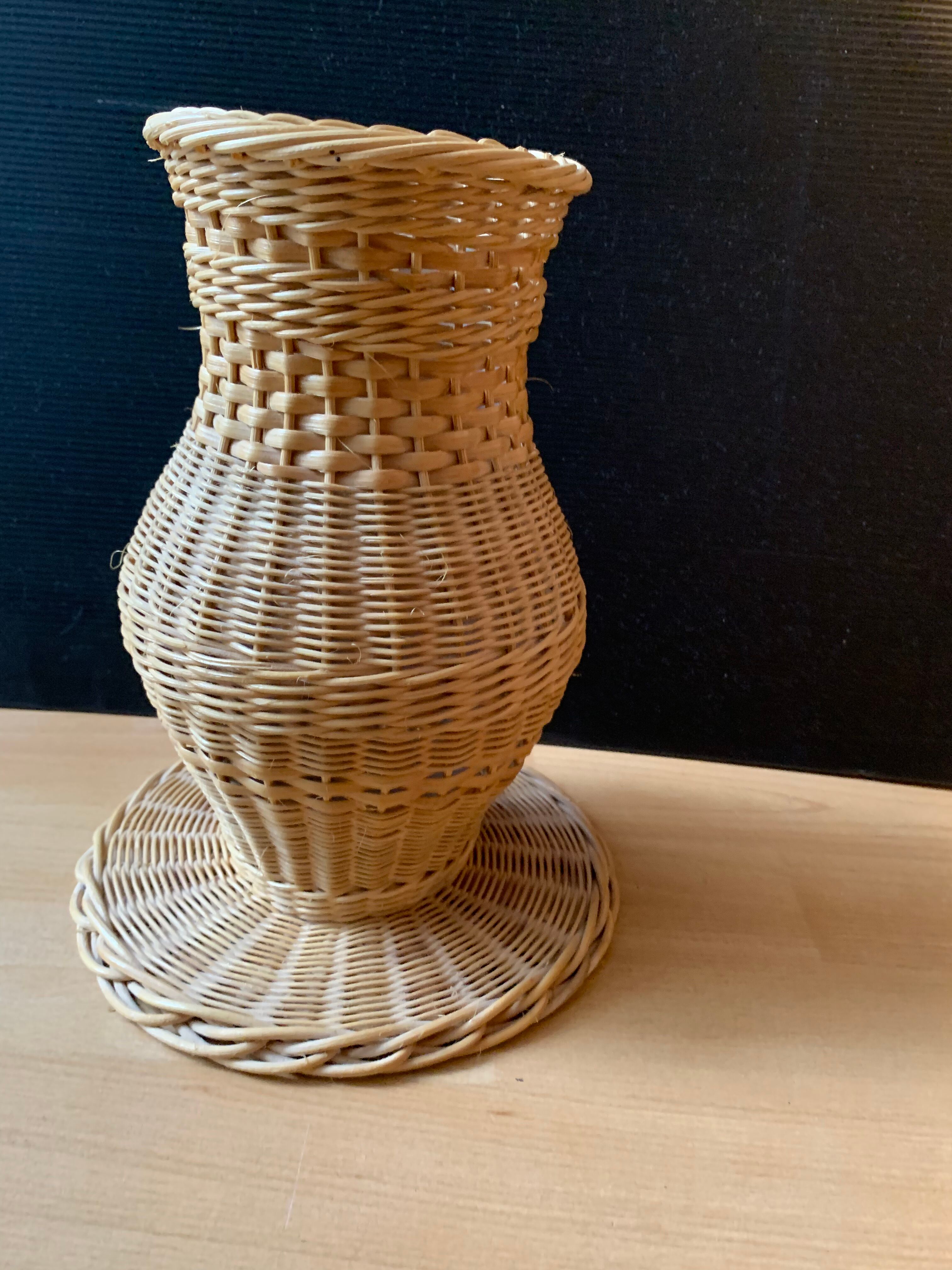 Rattan vase