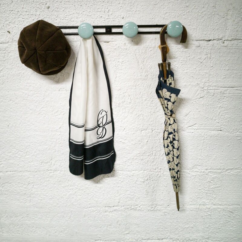 Vintage metal coat rack