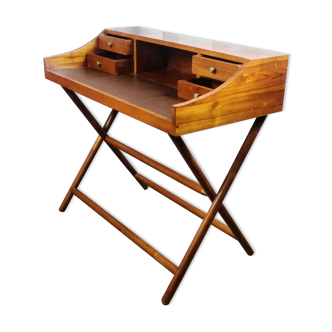 Colonial-style teak desk